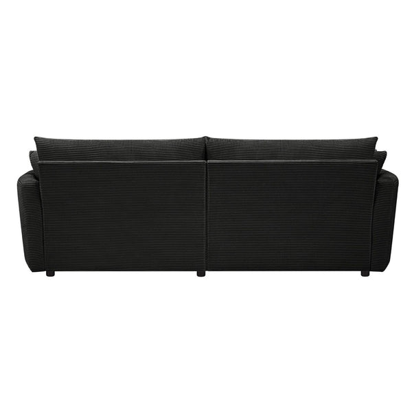 English Elm Oversized Double Chaise Lounge Sofa Bed With Usb Ports - Stylish Corduroy Comfort For Living Room N719S002160B-GIGA