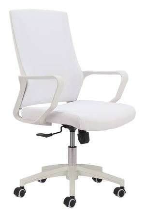 Zuo Modern Jett High Back Office Chair - Modern Design With Premium Mesh Fabric For Comfort In Any Space White 60% Elastomer + 40% Polyester,Nylon 110840-zuo-modern