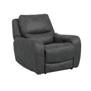 English Elm Contemporary Power Recliner with Plush High-Density Foam, Soft Track Arms, Hardwood Frame, Oversized Seat Dark Gray 40 L x 34 W x 30 H B2741P395239