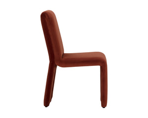 Sunpan Cascata Dining Chair - Modern Elegance with Intriguing Silhouette for Your Stylish Dining Space Meg Rust