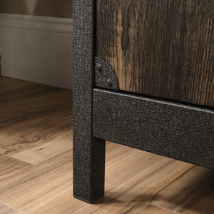 English Elm Credenza, Stylish Brown Finish Tv Stand For Screens Up To 60" With Flexible Storage & Organization B356P367781