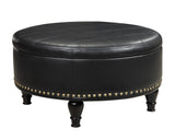 OSP Home Furnishings Augusta storage Ottoman Black