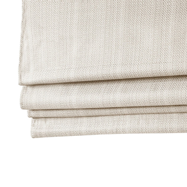 English Elm Basketweave Thermal Foambacking Roman Shade with Cordless Lift, OEKO-TEX Certified Energy-Saving Window Solution Ivory 5.08 L x 10.5 W x 7.5 H B03598222