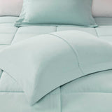 Madison Park Sarasota Casual Microcell Down Alternative Comforter Mini Set MP10-1257 Seafoam