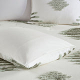 INK+IVY Tahli Shabby Chic 3 Piece Cotton Blend Chenille Comforter Set II10-1312 Green/Ivory