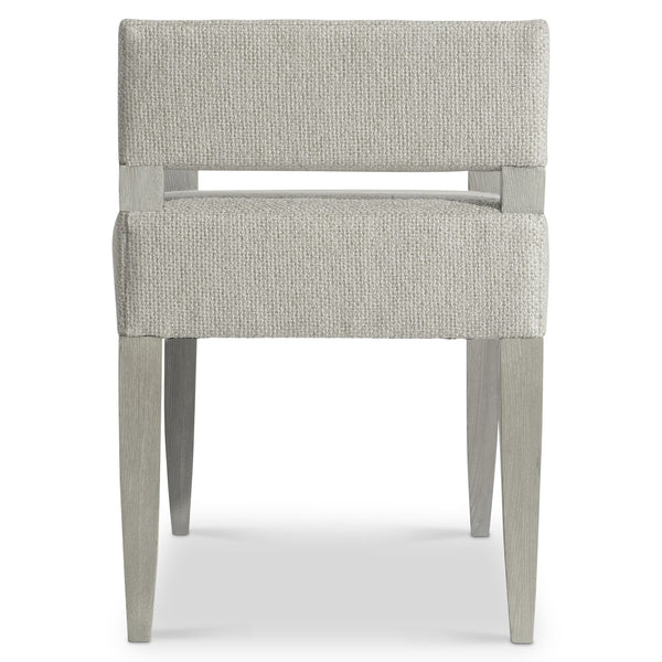 Bernhardt Bernhardt Cornelia Bench In Nebbia Finish — Neotraditional Curved Arms, Upholstered Foam Seat, 55" 331508