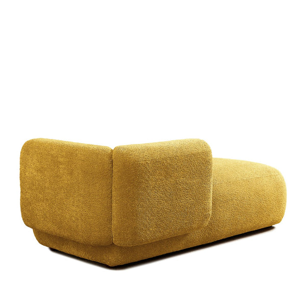 English Elm Upholstered Boucle Chaise Lounge with Foam Spring Comfort for Bedroom or Living Room W5515P437370