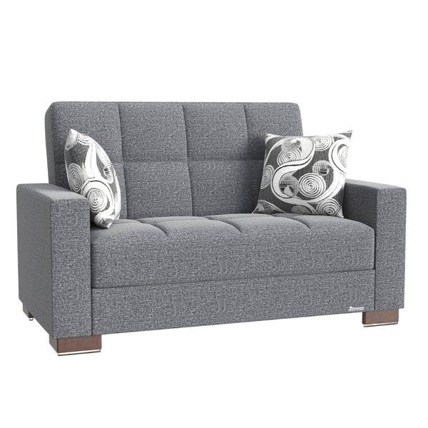 English Elm Primenest Zenaero Convertible Loveseat With Storage - Stylish Gray Upholstered Sleeper For Small Spaces B030P281752-GIGA