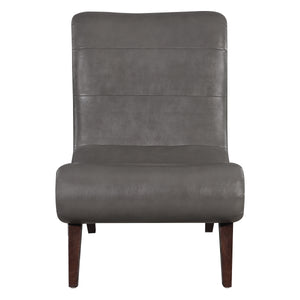 OSP Home Furnishings Hawkins Lounger with Ottoman Pewter