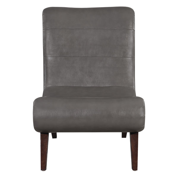 OSP Home Furnishings Hawkins Lounger with Ottoman Pewter