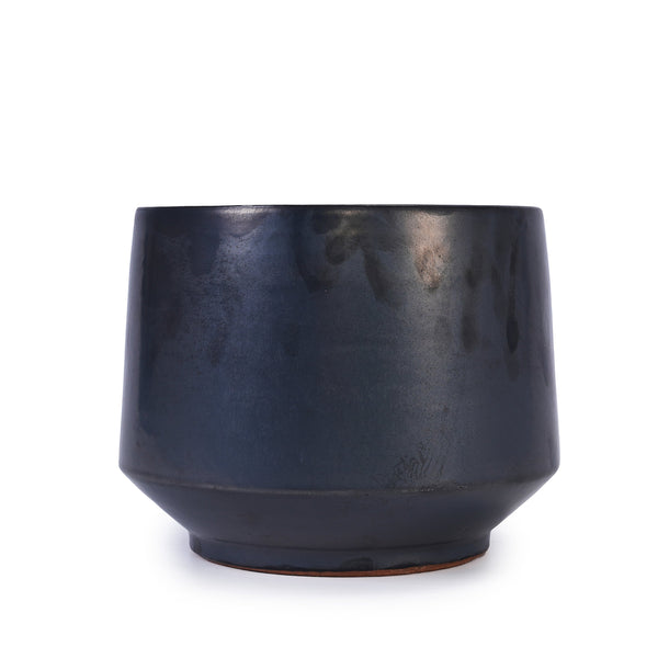 English Elm 3 Pieces Ceramic Flowerpot Set - Handcrafted Antique Gray Planters For Gardens, Patios & Windowsills W3273P321502