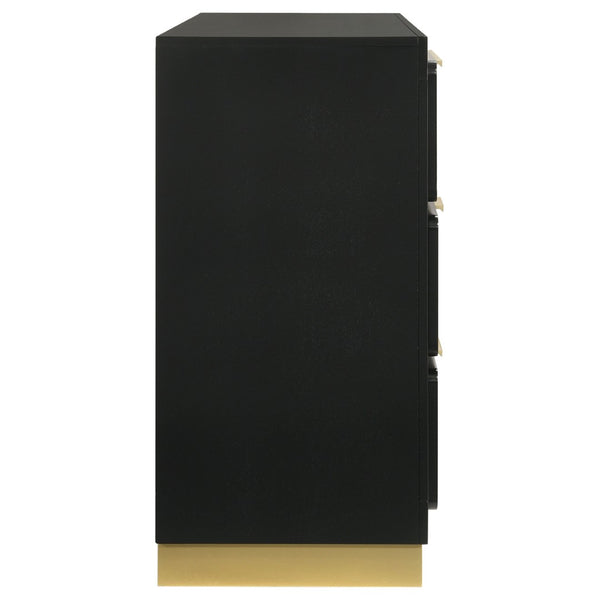 English Elm Sophia Elegant 6-Drawer Dresser With Gold Accents – Stylish Storage For Modern & Mid-Century Homes B062P353392-GIGA