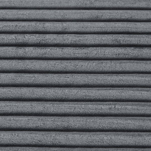 English Elm 66-inch Corduroy Sleeper Lounge Chair Oversized Foam Sofa Bed for Living Room Studio Dark Gray W5527P461980