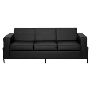 OSP Home Furnishings Arctic Two Seat Faux Leather Reception Lounge Chair with Usb Charging Modern Frame Sofa ARCT53-U65