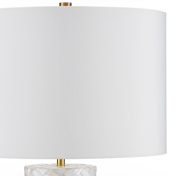 Meraki Mother-of-Pearl Table Lamp – Elegant Contemporary Design with Handcrafted Natural Beauty