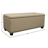 Parker House Parker Living Sleep Cameron - Downy Storage Bench Downy Natural 100% Polyester (SW) BCAM-BENCH-DOW