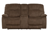 Parker House Parker Living Cooper - Shadow Brown Reclining Console Loveseat Shadow Brown 100% Polyester (S) MCOO#822C-SBR