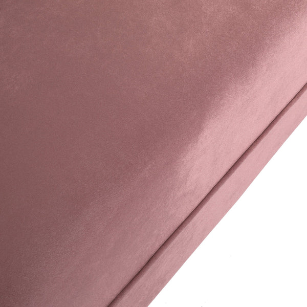 English Elm Miranda Channel Stitch Velvet Sofa Glam Living Room Seating with Tapered Birch Legs Blush 68604.00ABLSH_68604.00BBLSH