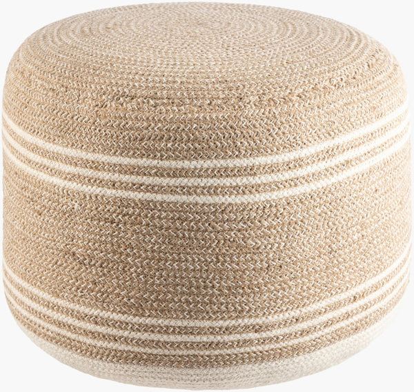 Livabliss Frankfurt Handcrafted Jute Woven Pouf Artisan Footrest for Living Room or Bedroom FFPF001-141818