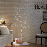 Christopher Knight Home® 6Ft Birch Tree White Light 96Ledartificial Barkul Ip44 30V 6Wextended Line: 5M