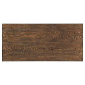 Homelegance By Top-Line Delano Industrial Modern Rustic Storage Desk Black Veneer