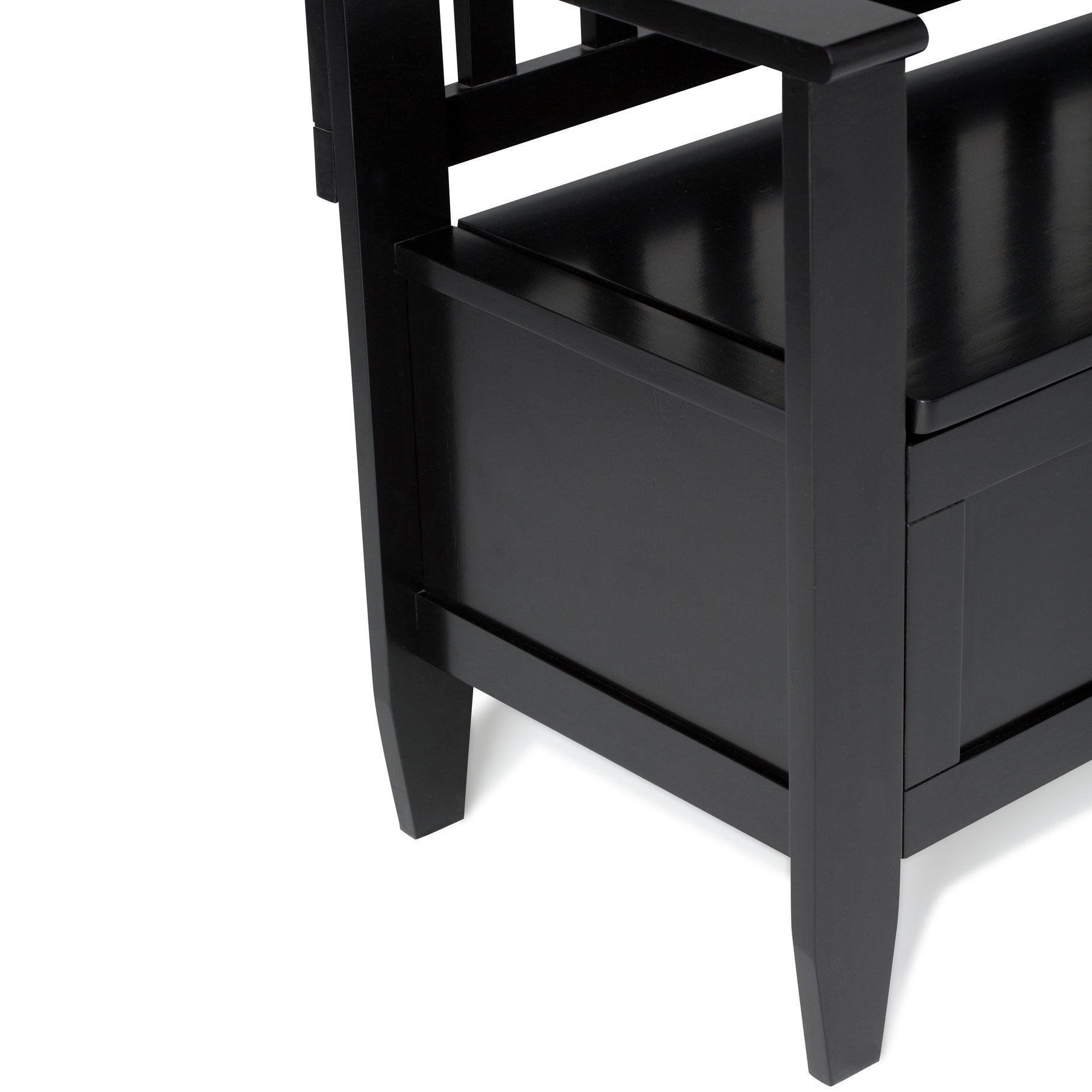 Brooklyn Stylish Entryway Storage Bench With Solid Wood, Spacious Comp