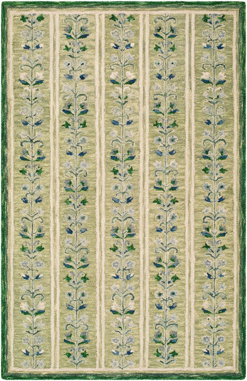 Livabliss Fairfax Hand Tufted Wool Accent Rug Bohemian Global Pattern for Entryways and Small Spaces Emerald, Sage 9' x 12' FFX2301-912