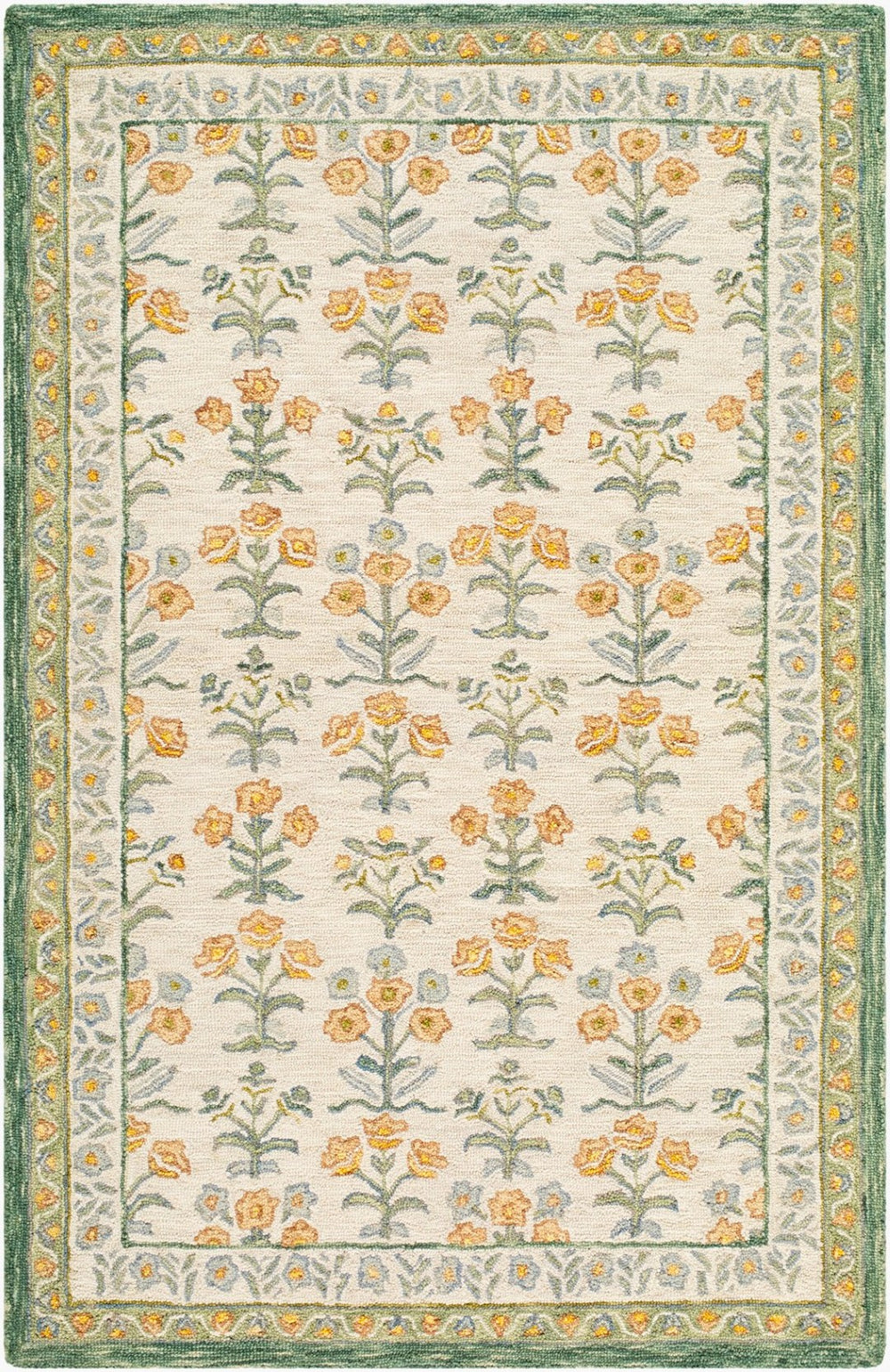 Livabliss Fairfax Hand-tufted Wool Accent Rug Bohemian Global Pattern for Entryway or Bedside Sage, Mustard 2' x 3' FFX2303-23