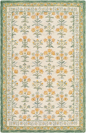 Livabliss Fairfax Hand-tufted Wool Accent Rug Bohemian Global Pattern for Entryway or Bedside Sage, Mustard 2' x 3' FFX2303-23