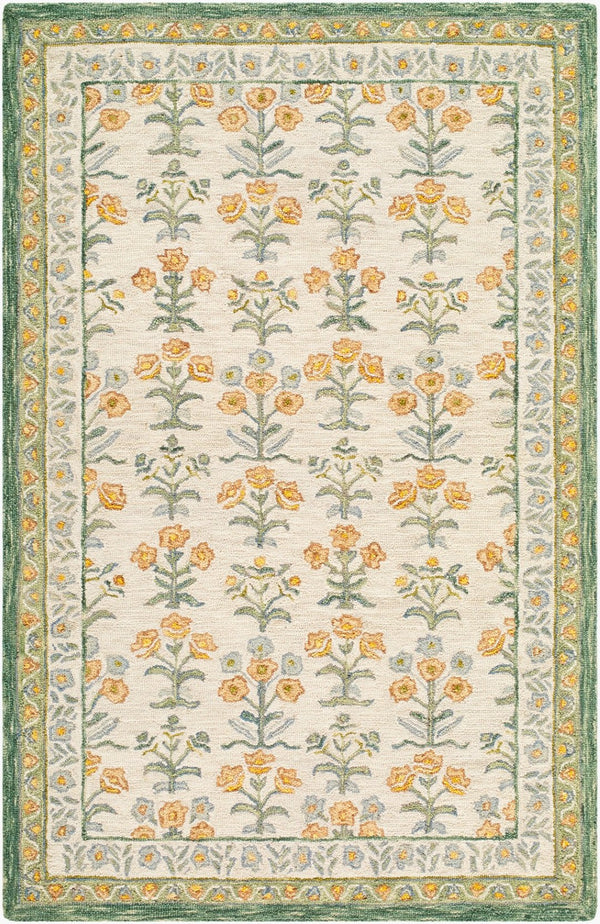 Livabliss Fairfax Hand-tufted Wool Accent Rug Bohemian Global Pattern for Entryway or Bedside Sage, Mustard 2' x 3' FFX2303-23