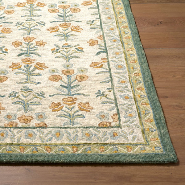 Livabliss Fairfax Hand-tufted Wool Accent Rug Bohemian Global Pattern for Entryway or Bedside Sage, Mustard 2' x 3' FFX2303-23