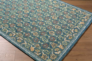 Livabliss Fairfax Hand-tufted Wool Rug Bohemian Global Pattern Low Pile Entryway Accent Cerulean, Sapp 5' x 7'6" FFX2304-576
