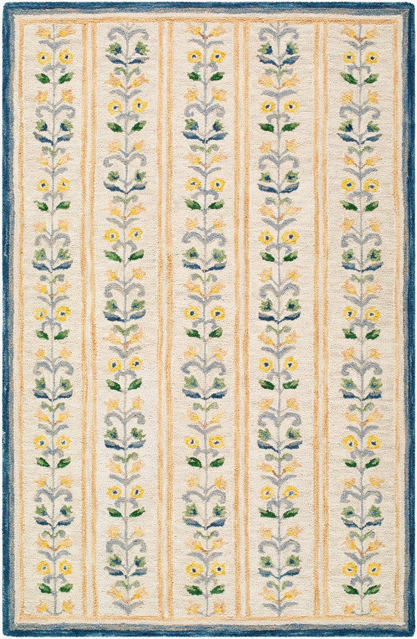 Livabliss Fairfax Hand Tufted Wool Accent Rug Bohemian Global Style for Entryways and Bedside Ivory, Cornflo 2' x 3' FFX2305-23