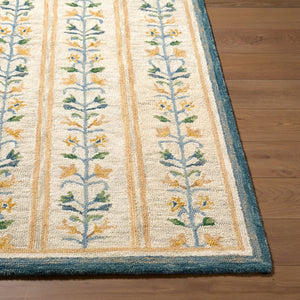 Livabliss Fairfax Hand Tufted Wool Accent Rug Bohemian Global Style for Entryways and Bedside Ivory, Cornflo 2' x 3' FFX2305-23
