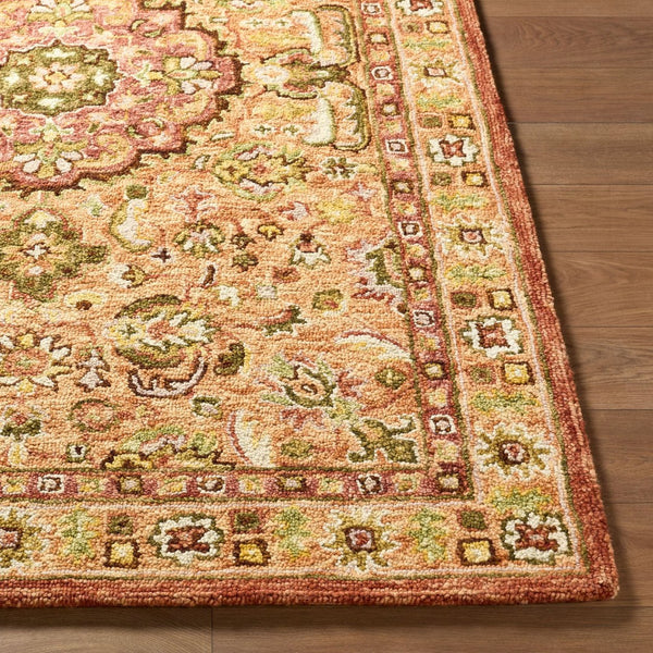 Livabliss Fairfax Hand Tufted Wool Area Rug Traditional Pattern for Entryway or Bathroom Goldenrod, Bur 9' x 12' FFX2307-912