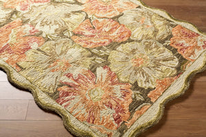 Livabliss Fairfax Hand Tufted Wool Accent Rug Bohemian Global Pattern for Entryway or Bath Burnt Orange, O 2' x 3' FFX2308-23