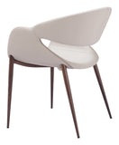 Limay Dining Chair - Set of 2 Beige & Walnut 109971 Zuo Modern