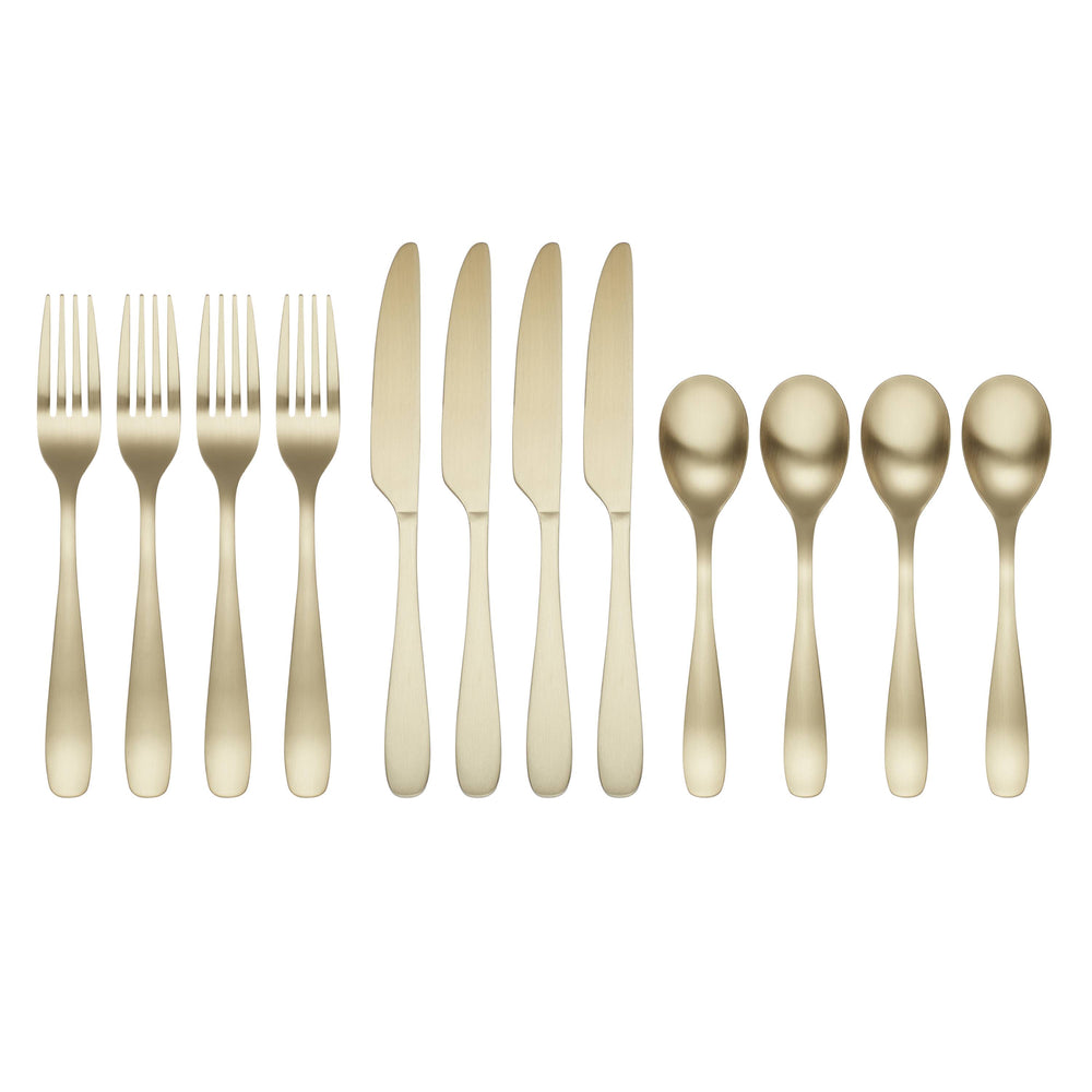 Lenox Cambridge Eliana Champagne 12-Piece Flatware Set NO COLOR METAL 503212CBWC18