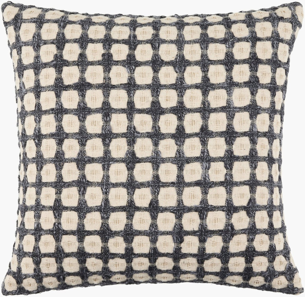 Livabliss Faggiano Handcrafted Cotton Square Accent Pillow India Woven Sofa and Bed Decor FGG001-2222P