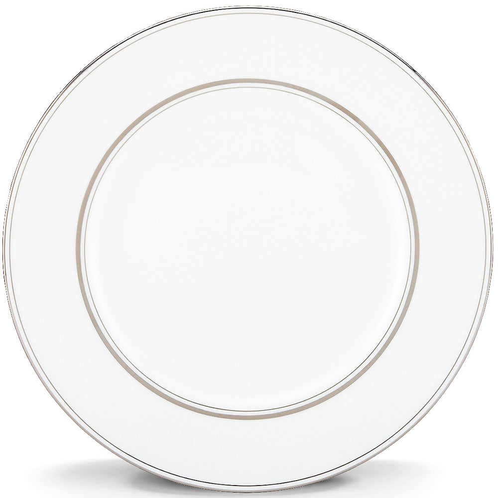 Lenox Kate Spade Library Lane Platinum Dinner Plate White, WHITE BONE CHINA 6255251