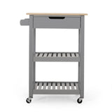 Christopher Knight Home® - Noble House - Dade Kitchen Cart with Wheels