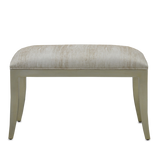 Garson Silver Ottoman, Fresh Files Linen