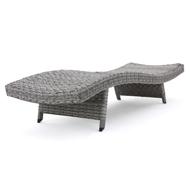 English Elm Christopher Knight Home® - Crete Wicker Chaise Lounge - Stylish, Adjustable Outdoor Seating For Patios, Pools & Coastal Retreats 58997.00MP2