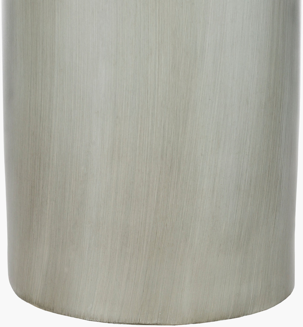 Surya Forger 30" Traditional Accent Table Lamp With Gray Linen Shade For Elegant Home Decor Body, Light Gray Resin,Linen Fgr100-tbl