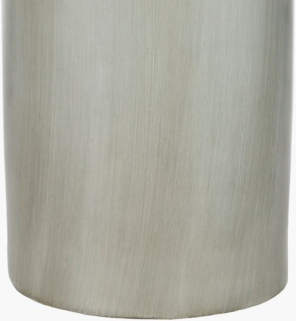 Surya Forger 30" Traditional Accent Table Lamp With Gray Linen Shade For Elegant Home Decor Body, Light Gray Resin,Linen Fgr100-tbl