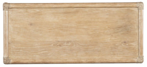 Hooker Furniture Retreat Coastal Five-Drawer Chest With Dune Oak-Maple Veneers, Rope Accents, Cedar & Felt Liners Light Wood 6950-90210-80