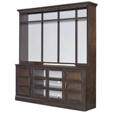 Shoreham - Medium Roast 76 In. TV Console with Hutch