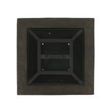 Christopher Knight Home® - Noble House - Bolton Outdoor Lightweight Concrete Wood Burning Square Fire Pit, Gray