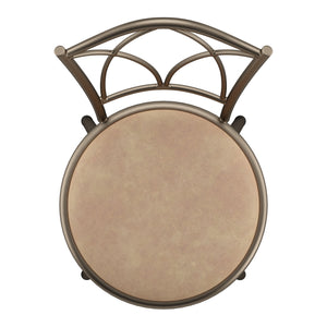 Homelegance By Top-Line Donaghy Double Cross Adjustable Swivel Stools (Set of 3) Bronze Engineered Wood