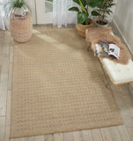 Nourison Perris PERR1 Handmade Woven No Border Indoor Only Contemporary  Rug Taupe, Taupe 100% Wool 99446223951